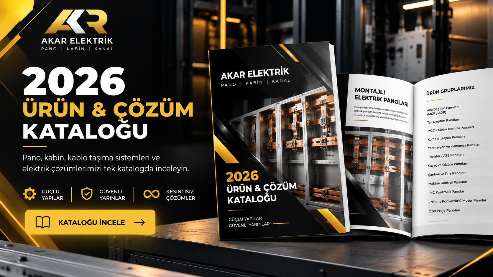 AKAR ELEKTRİK 2026 ÜRÜN & ÇÖZÜM KATALOĞU YAYINDA